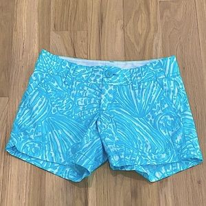 Lilly Pulitzer “sea cups succulent” shorts, The callahan short, size 00